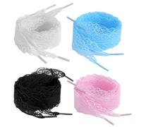 EHDWXVZM 4 Paires Avec Des Lacets Colorés Sucrés, Des Lacets De 120 Cm, Des Lacets De Baskets, Des Lacets, Des Lacets, Des Lacets, Des Lacets Élastiques.