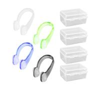 EHDWXVZM 4 pièces Pince-Nez de Natation, Pince-Nez Anti-étouffement, Pince-Nez Anti-dérapant en Particules, protège-Nez de Natation, Pince-Nez d'entraînement, Protection de Natation