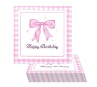 EHDWXVZM 40 Serviettes d'arc, Serviettes De La Fête À l'arc, Serviettes Roses, Serviettes d'anniversaire, Filles-Napkins.