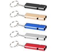 EHDWXVZM 5 sifflets en métal, sifflet de Camping, sifflet d'urgence, Porte-clés sifflet, sifflet extérieur Portable