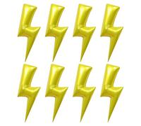 EHDWXVZM 8 Morceaux De Ballons De Foudre, Ballons Elfes, Ballons De Forme Éclair, Ballons en Papier D'Aluminium, Ballons De Carnaval De Fête, Décorations De Fête.