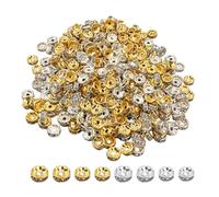 EHDWXVZM 800 Pièces De Perles Intercalaires Rondes, Perles Intercalaires pour La Fabrication De Bijoux, Perles Intercalaires pour Bijoux, Perles De Bracelet, Perles Artisanales, Petites Perles Dorées
