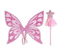 EHDWXVZM Ailes de papillon 1 pièce, bâton étoile 1 pièce, ailes de papillon brillantes, ailes de papillon de robe de soirée, accessoires vestimentaires