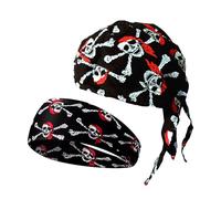 EHDWXVZM Bandana Pour Femme 1 Pièce, Bandeau 1 Pièce, Bandana Pirate, Couvre-Chef Pour Garçon, Chapeau Bandana De Sport En Coton, Chapeau À Capuche Pour Femme
