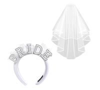 EHDWXVZM - Bandeau 1 Pièce, Voile 1 Pièce, Mariée, Mariage, Perles, Élégant