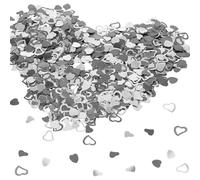 EHDWXVZM Confettis d'amour Argentés 30G, Confettis Brillants, Décoration De Table, Confettis De Fête, Décoration De Scène De Fête