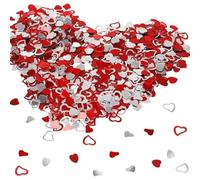EHDWXVZM Confettis en Forme De Cœur 30G, Confettis d'amour Brillants, Décoration De Table De Fête, Confettis De Lancer De Fête, Accessoires De Décoration De Scène De Fête
