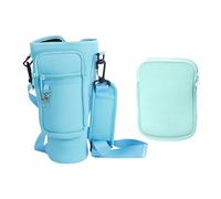 EHDWXVZM Housse De Bouteille D'Eau En 2 Pièces, Housse De Bouteille D'Eau Isolée, Housse De Bouteille D'Eau En Bandoulière Avec Bandoulière Réglable, Adaptée À La Randonnée Et À La Randonnée