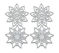 EHDWXVZM Lot De 2 Matrices De Découpe De Fleurs, Pochoirs De Gaufrage, Pochoirs De Tampons, Matrices De Bricolage, Tampons Et Pochoirs De Découpe pour La Fabrication De Cartes