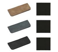 EHDWXVZM Lot De 3 Étuis À Lunettes En Cuir Souple, 3 Morceaux De Chiffon À Lunettes, Design En Cuir Souple, Lunettes De Sécurité Légères, Protection Résistante À La Pression, Rangement Sûr