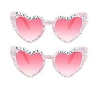 EHDWXVZM Lunettes De Soleil En Forme De Cœur, 2 Pièces, Lunettes De Soleil De Mariage, Accessoires De Vêtements, Accessoires Photo, Fournitures De Fête