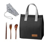 EHDWXVZM Sac À Lunch Minimaliste Isotherme Cool Bag Avec Set De Couverts Pour Adultes, Boîte À Lunch