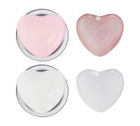 EHDWXVZM Support De Téléphone Mobile Magnétique En Forme De Cœur, Support Rétractable Compatible Smartphone, Accessoires De Téléphone Mobile En 2 Pièces Rose Et Blanc