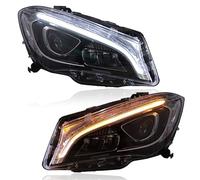 EHDXGGEK Phares De Voiture Compatibles Avec Mercedes Benz W117 CLA 180 200 220 250 260 2013-2019 LED DRL Clignotants Lentille Assemblage(Original Halogen,Eu version)