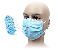 eHealth • Pack x50 Masques Chirurgicaux Tissus Jetables pour Visage • Certifiés CE en 14683 • Anti Projections, bactéries, Particules
