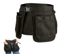 EHERDM Tablier de dressage pour chien avec 6 poches réglables - Grande capacité - Tablier de travail multifonction - Sac banane - Organiseur d'outils de jardin - Vert foncé