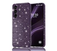 Eherui Coque de protection pour Samsung Galaxy S26 5G pailletée, en silicone TPU anti-traces de doigts, fine résistante aux rayures et aux chocs Violet foncé