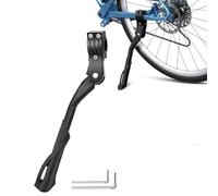 EHIOG Béquille de vélo de 24 à 29'', Bike Stand Réglable en Alliage d'aluminium,Hauteur avec Pied en Caoutchouc Antidérapant, Convient pour vélos de Ville, vélos électriques Noir