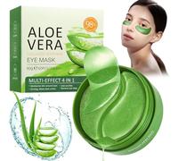 EHIOG Patch Yeux Anti Cernes 60 Pièces, Patchs pour les Yeux Aloe Vera, Anti Poche Sous les Yeux, Patch Anti Cernes Homme Hommes ou femmes, Masque Yeux Réutilisable Hydratant et Lissant