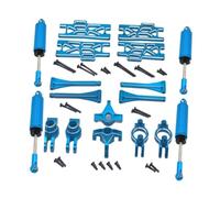 EHJRE 1/10 1/12 RC Car Accessory C Hub Carrier Amortisseurs avant et Arrière pour Wltoys 104016 104018 104009, BLEU