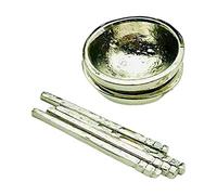 EHJRE 1/12 Dollhouse Kitchenware Dollhouse Vaisselle Cuisine Playset, Bol d'argent