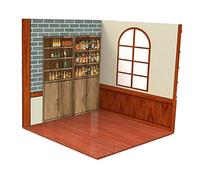 EHJRE 1:12 Toile de Fond Modèle de Scène D'affichage de Fond de Stationnement Accessoires de Scène Diorama Scène de Fond de Scène pour Figurines D'action Ca, Maison de thé