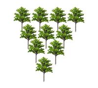 EHJRE 10pcs Paysage Arbres Miniatures Railroad Green Landing Decor Decor Decor, Train Railway Layout, Diorama, pour de Fer, 10cm