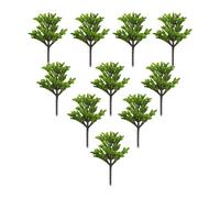 EHJRE 10pcs Paysage Arbres Miniatures Railroad Green Landing Decor Decor Decor, Train Railway Layout, Diorama, pour de Fer, 12cm