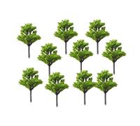 EHJRE 10pcs Paysage Arbres Miniatures Railroad Green Landing Decor Decor Decor, Train Railway Layout, Diorama, pour de Fer, 6cm