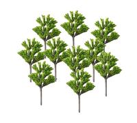 EHJRE 10pcs Paysage Arbres Miniatures Railroad Green Landing Decor Decor Decor, Train Railway Layout, Diorama, pour de Fer, 8cm