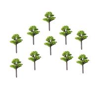 EHJRE 10pcs Paysage Arbres Miniatures Railroad Green Landing Decor Decor Decor, Train Railway Layout, Diorama, pour de Fer, 4cm