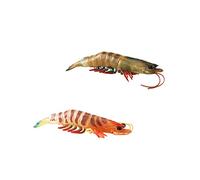 EHJRE 2 Figurines Réalistes de Crevettes pour L'apprentissage Cognitif Précoce à Enseigner