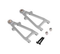 EHJRE 2pcs Rc avant Inférieur Baisse Des Bras Swing Modifiés Partie 1:20 Échelle Installation Facile Fiable avec Vis Suspensions Armes pour C8811, Argent