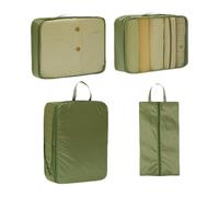 EHJRE 4 Cubes de Rangement pour Chaussures de, Essentiels de Portables, Organisateur de Valise, Organisateur de Bagages pour L'extérieur, Vert