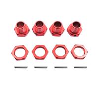 EHJRE 4PCS RC HEX HUBS Drive Adaptateur SPPARE Partie modèle Car Partie RC Car M17 ACCESSOIRES DIY DIY 1: 8 Roues à l'échelle HEX, Rouge