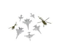 EHJRE 8pcs Small Aircraft Model Set 1/144 Set Aircraft Set Réaliste 1: 144 Modèle D'échelle Airplan Home Ornaments Collection Gift Souvenir, Style A