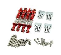 EHJRE Amortisseur et Tours de Choc Améliorés de 62mm, 4 Pièces, Support de Support pour MN 1/12 D90 D91 99S pour Pièces WPL C14 C24 RC, Rouge