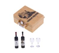 EHJRE Bouteilles de Vin Miniatures et Verres Accessoires de Maison de Poupée Minuscule Tasse de Boisse de Tasse de Boisson avec Logement Objets Décoratifs V, ALLEMAGNE