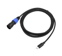 EHJRE Câble USB C Vers XLR Mâle pour La Connexion Audio D'un Téléphone Ou D'un Ordinateur Portable à Une Table de Mixage, 300cm