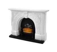 EHJRE Cheminée Miniature LED Flamme Décoration de Meubles électriques pour 1:12