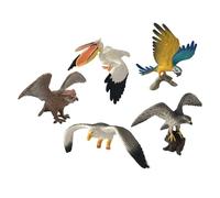 EHJRE Collection de Mini Figurines D'oiseaux, 5 Pièces, Ornement Peint à La Main, Ensemble de Jeu pour Enfants, Jouet, styler un