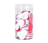 EHJRE Compteurs D'apprentissage à Puces de Bingo, 100 Pièces, Outils Pédagogiques, Disques de Comptage Portables, Marqueurs, Compteurs à Deux Couleurs pour, Rouge blanc