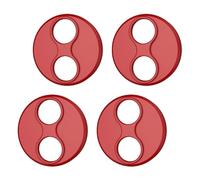 EHJRE Couvercle de Protection de Moteur Léger, Résistant Aux Rayures, Couvercle de Moteur Robuste, Protection Anti-poussière pour Mini Drone Mini, 4 P, Rouge