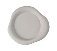 EHJRE Dessous de verre en silicone résistant à la chaleur, élégant et antidérapant, idéal pour une salle à manger, un café ou un hôtel, Blanc