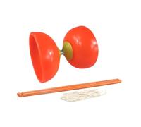 EHJRE Diabolo Chinois Ensemble Diabolo Balle Jouet Multifonction Triple Roulement Diabolo Chinois Diabolo Jouet Ensemble pour Enfants âgés, Rouge