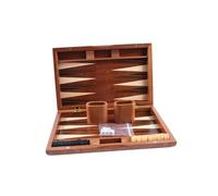 EHJRE Ensemble de Backgammon, Jeu de Société avec Boîte En Bois, Jouets éducatifs pour Adultes et Enfants, Jeu de Backgammon Classique pour Famille, Débutan, Style C