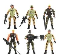 EHJRE Ensemble de Figurines D'action de Soldat de Troupe D'élite pour La Décoration Intérieure et Les Cadeaux, b