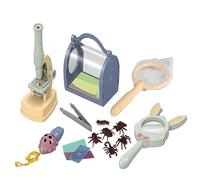 EHJRE Ensemble d'exploration pour enfants avec boîte d'observation et loupe en verre