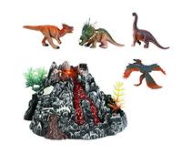 EHJRE Figurine de Dinosaure électrique de Simulation, Jouet D'action, Jouets éducatifs Précoces, Modèle de Pulvérisation, éruptions pour Adolescents, Cadeau, B