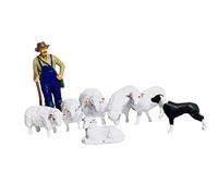 EHJRE Figurines de Ferme En Résine 1/64, Modèle de Figurine de Ferme, Bricolage de Micro Paysages, Jouet de Jardin Féerique, Simulation, Ensemble complet
